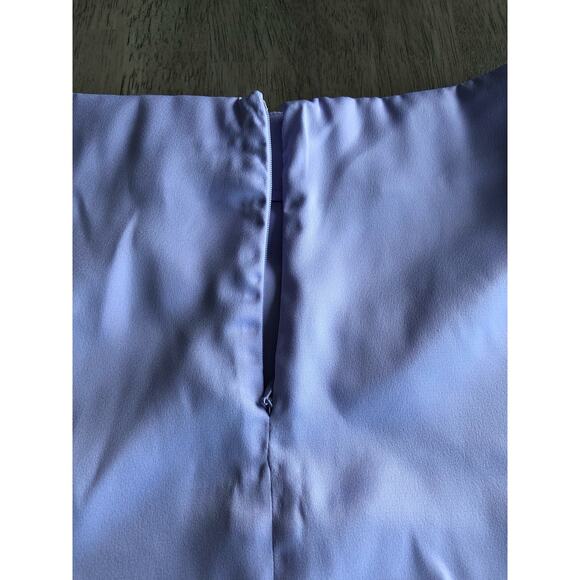 WeWoreWhat Heather Purple Lavender Satin Charmeuse Mini Slip Skirt - M - Picture 4 of 5